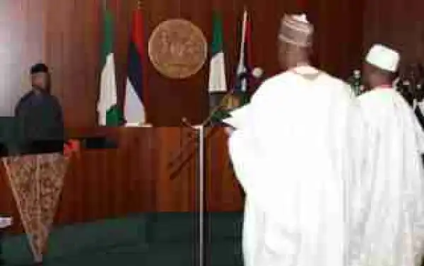 Acting President Osinbajo Swears-In Two New Ministers (Photos)